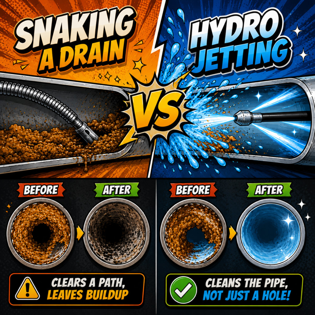 Hydro Jetting vs Drain cleaning