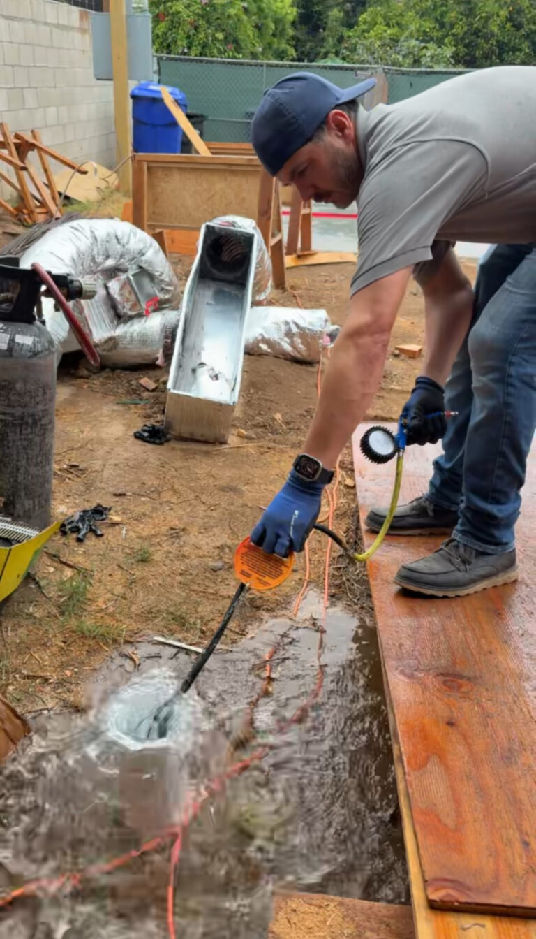 Water Pressure Test in Pacific Beach