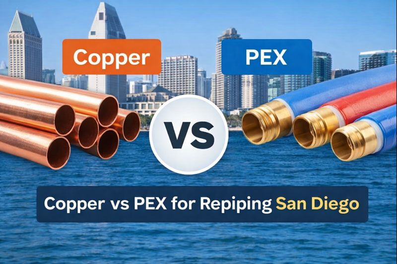 Copper vs. PEX for Repiping San Diego Homes