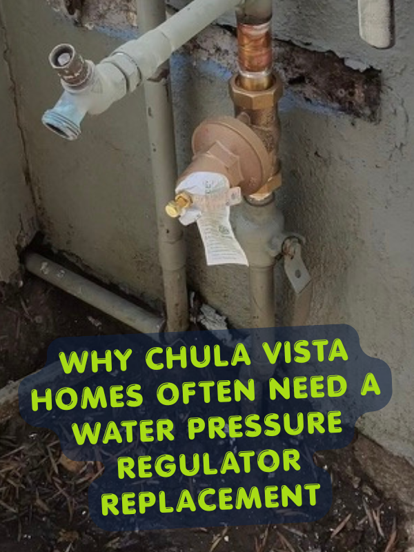 Water Pressure Regulator Replacement in chula vista